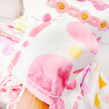 Load image into Gallery viewer, Kawaii Boho Blanket | Cozy Soft Pink Geometric Pattern Throw