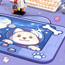 Load image into Gallery viewer, Space Dog Desk Mat Large Mouse Pad