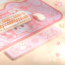 Load image into Gallery viewer, Sakura Cat Mousepad - Kawaii Desk Mat Mouse Pad with Wrist Support