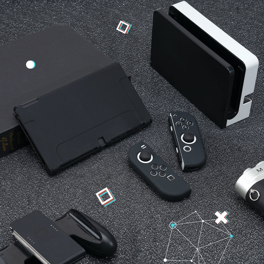 Load image into Gallery viewer, Black Case + Dock Cover Bundle - Nintendo Switch OLED
